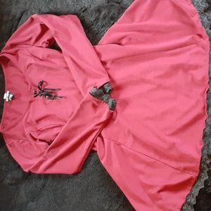 Hot Topic Red Lace-Up Dress